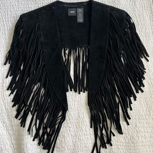 ASOS Leather Fringe Vest